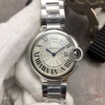 Replica Cartier Ballon Bleu De 33mm Ss Silver Dial Watch V6 Factory Swiss Quartz_th.jpg